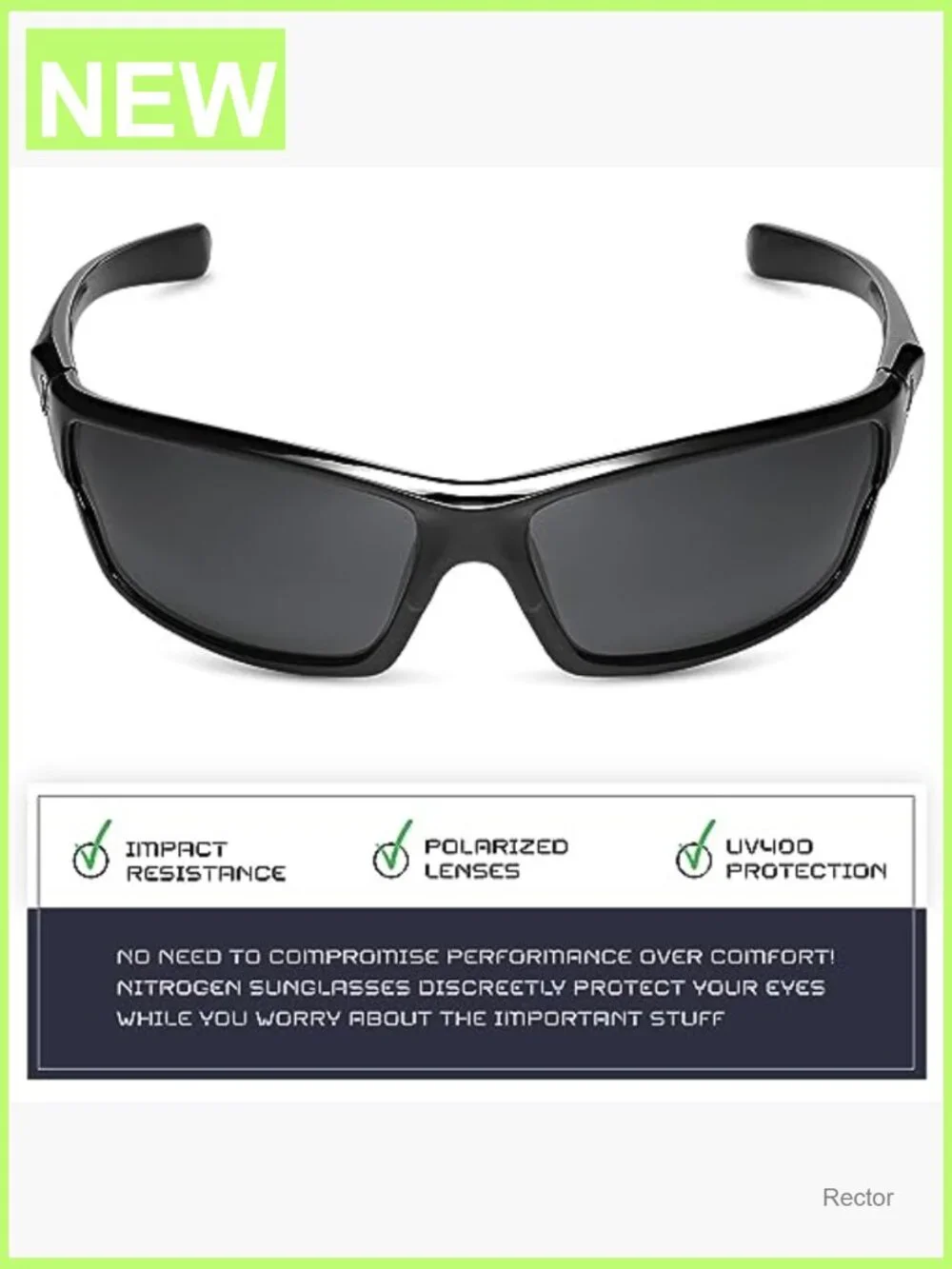 Polarized Wrap Around Sport Sunglasses UV400 Driving Fishing Running